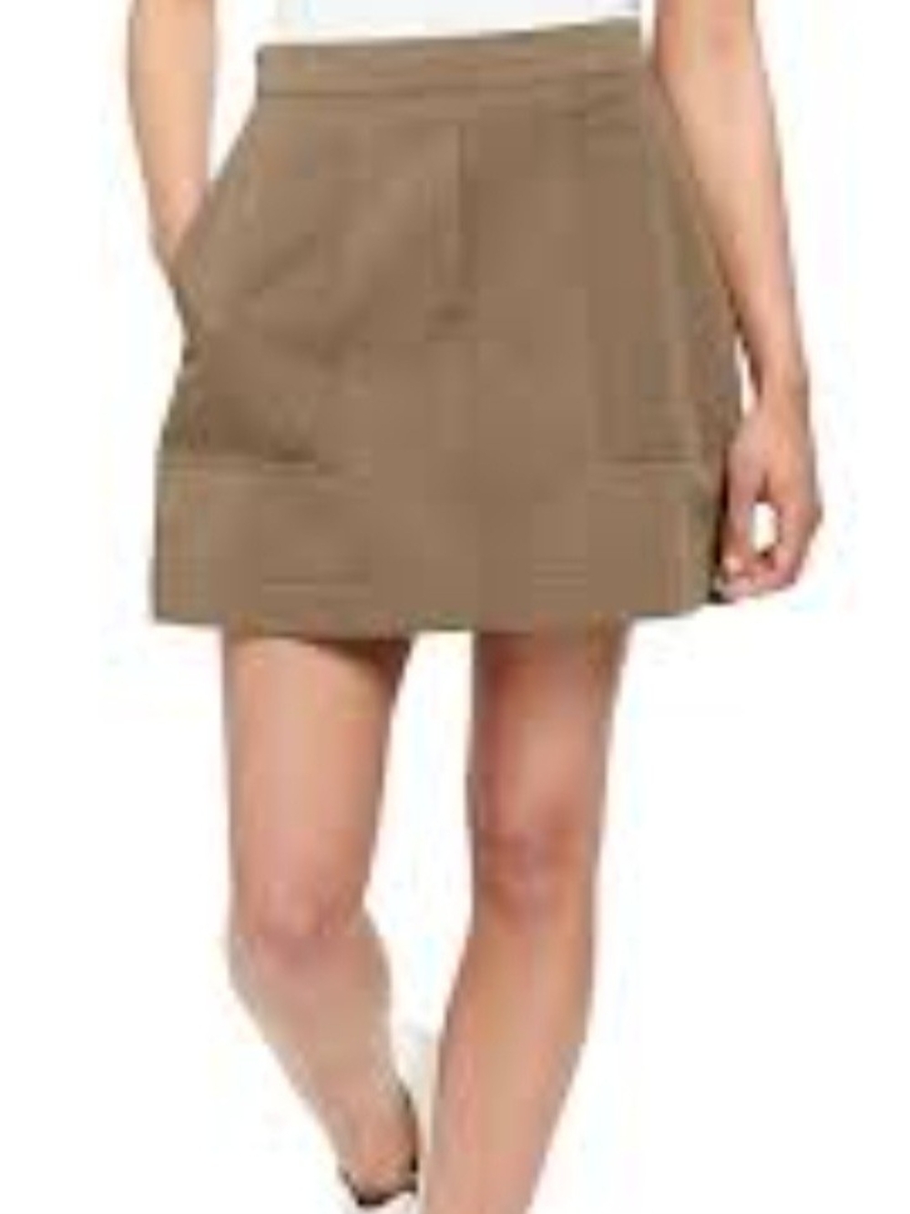Theory Stitched Pocket A-lined Mini Skirt